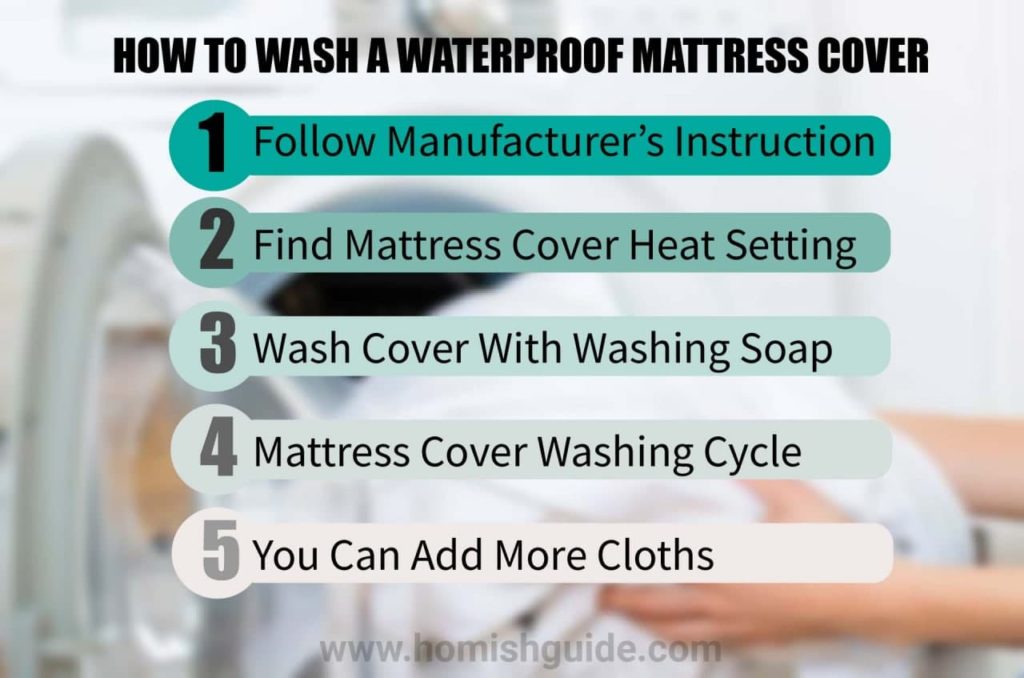 Wash and Dry a Waterproof Mattress Cover_Infogrpahic1
