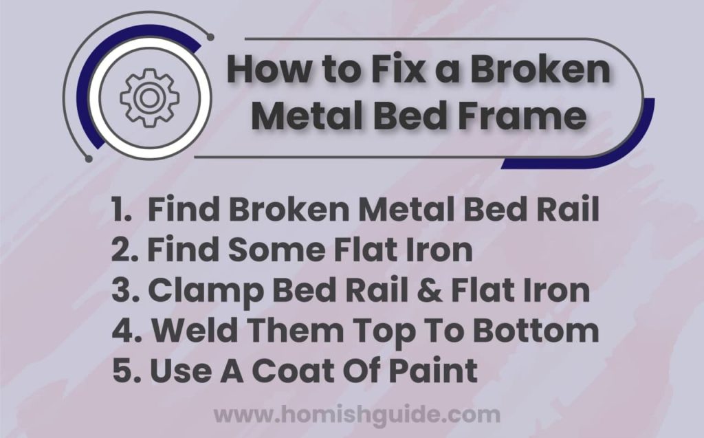 How To Fix A Broken Wooden Bed Frame_Fix_Metal bed