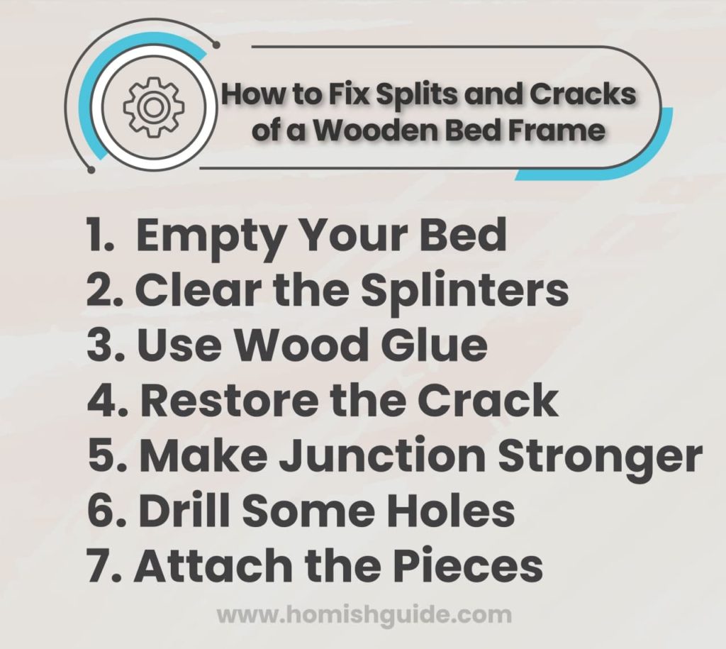 How To Fix A Broken Wooden Bed Frame_Fix_Spilts and Cracks