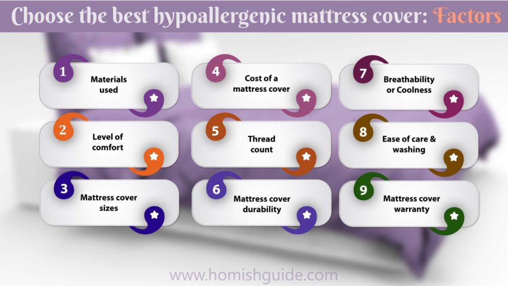 Choose The Best Hypoallergenic Mattress Cover - Factors
